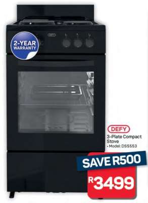 DEFY 3-Plate Compact Stove