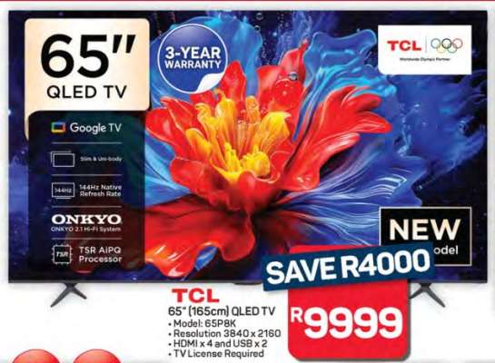 TCL 65" QLED TV