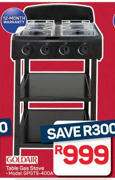 GOLDAIR Table Gas Stove