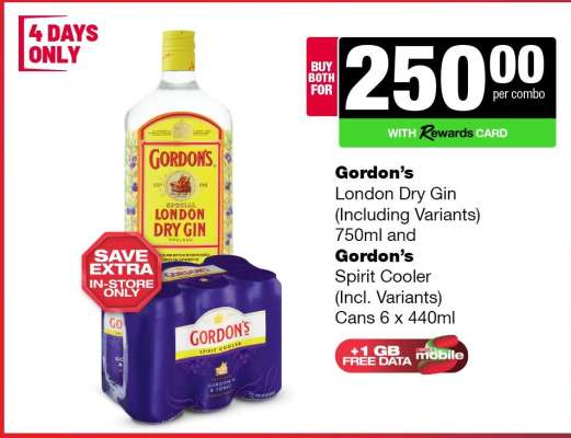 Gordon’s London Dry Gin & Spirit Cooler Combo