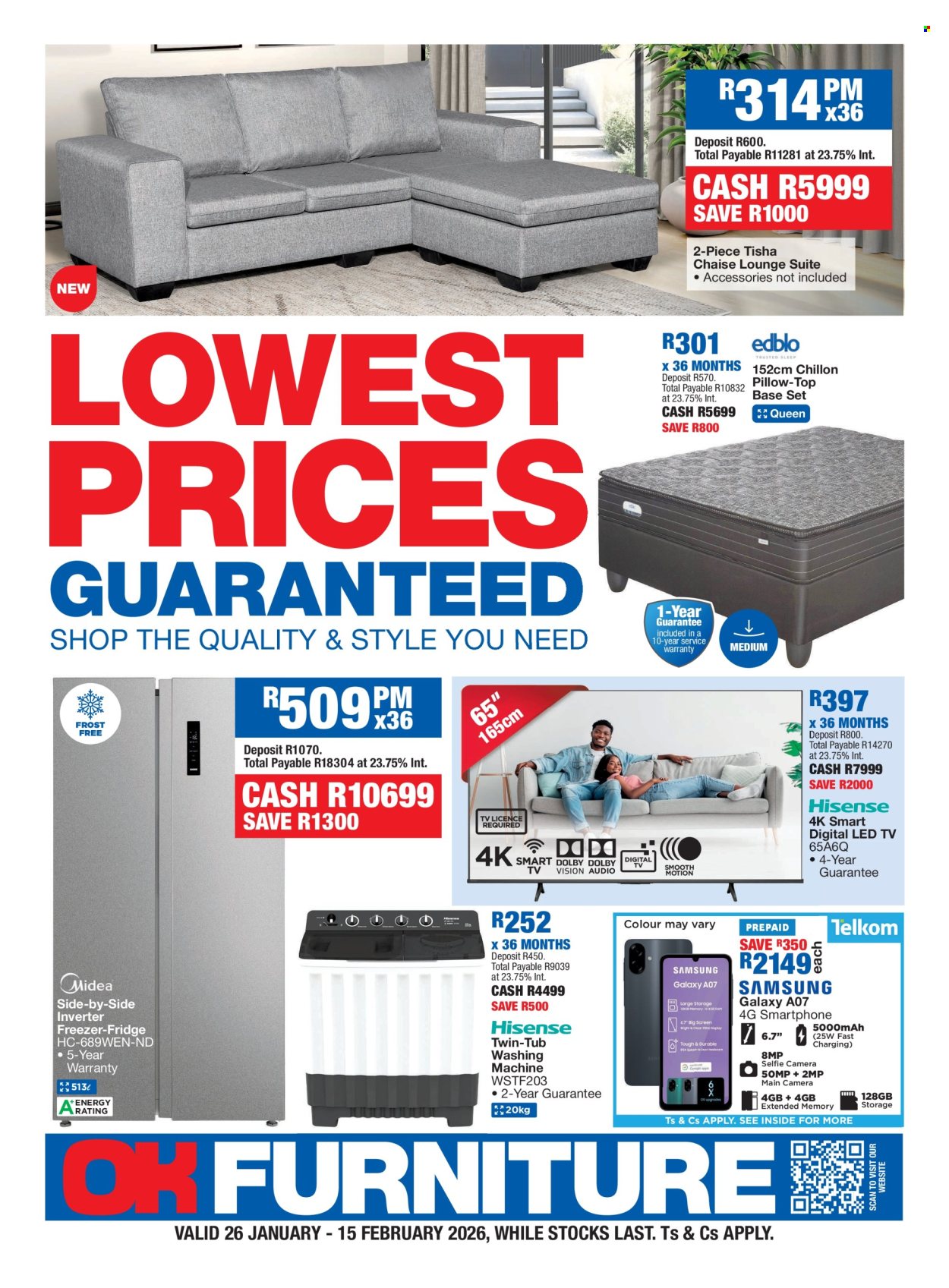 OK Furniture specials - 26/01/2026 - 15/02/2026. Page 1