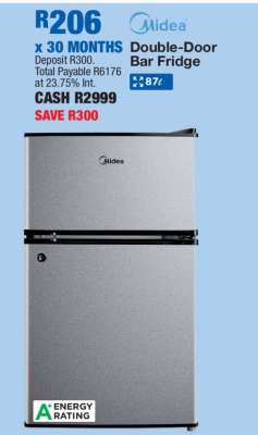 Midea Double-Door Bar Fridge