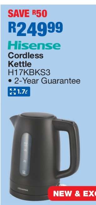 Hisense Cordless Kettle H17KBKS3