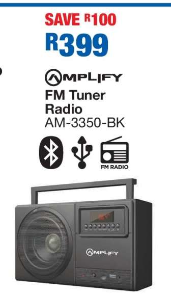 Amplify FM Tuner Radio AM-3350-BK