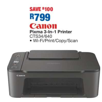 Canon Pixma 3-In-1 Printer CTS34/640