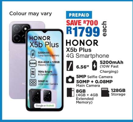 HONOR X5b Plus 4G Smartphone