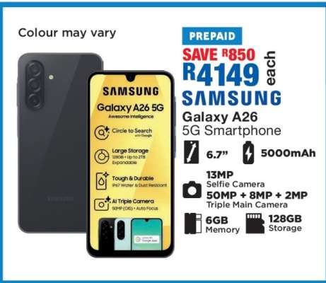 Samsung Galaxy A26 5G Smartphone