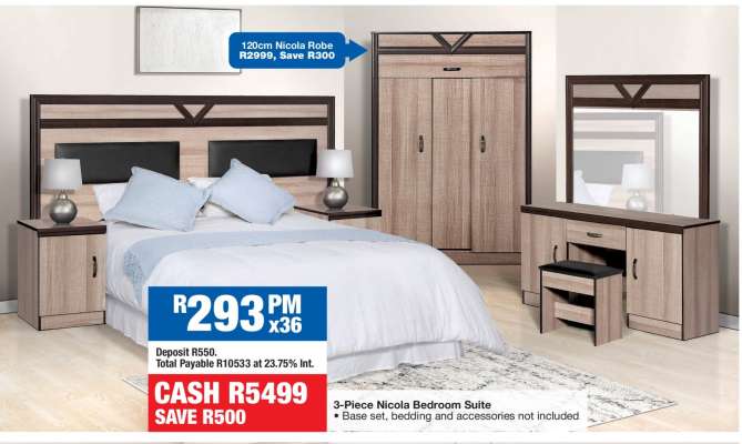 3-Piece Nicola Bedroom Suite