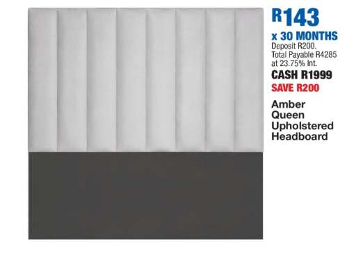 Amber Queen Upholstered Headboard