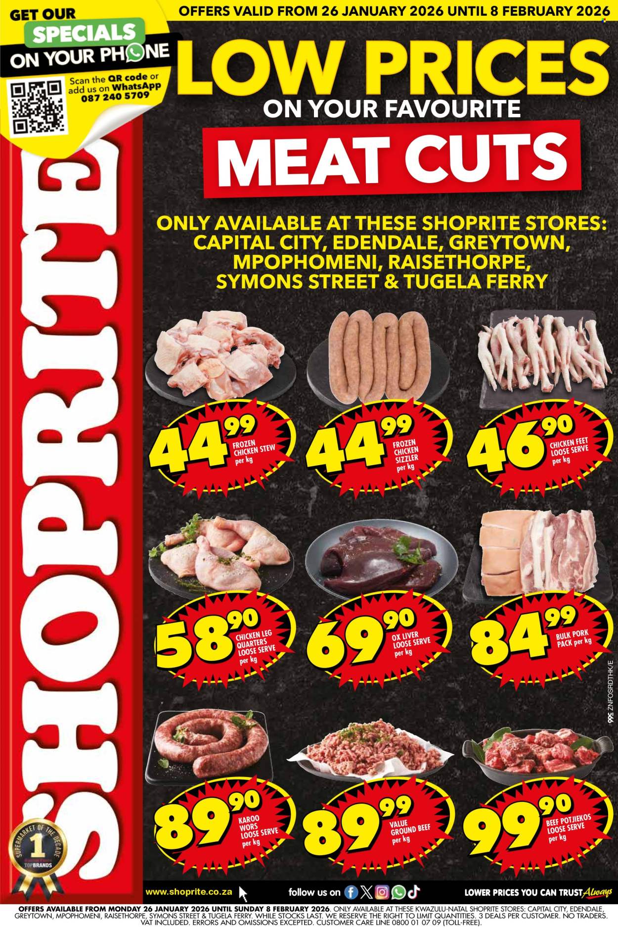 Shoprite specials - 26/01/2026 - 08/02/2026. Page 1