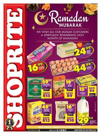 Shoprite catalogue  - 26/01/2026 - 22/03/2026.
