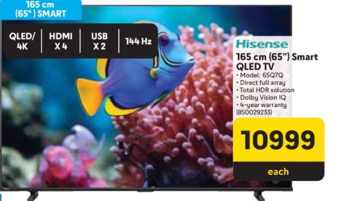 Hisense 165 cm (65") Smart QLED TV