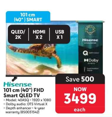 Hisense 101 cm (40”) FHD Smart QLED TV