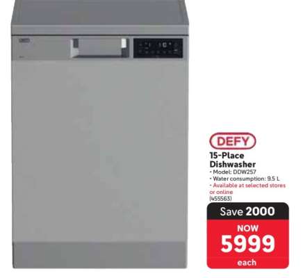 Defy 15-Place Dishwasher