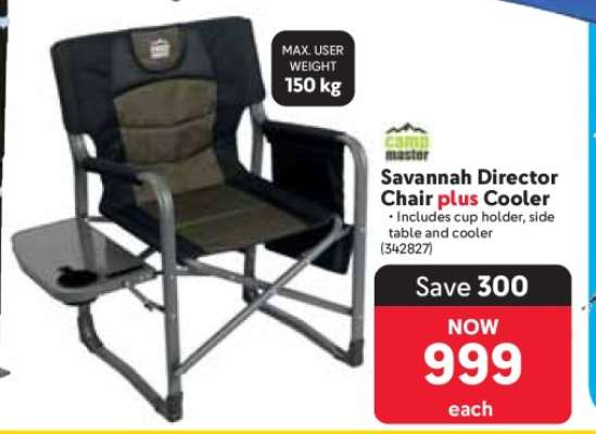 Savannah Director Chair plus Cooler