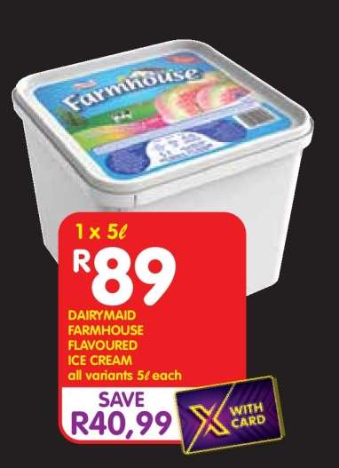 DAIRYMAID FARMHOUSE FLAVOURED ICE CREAM