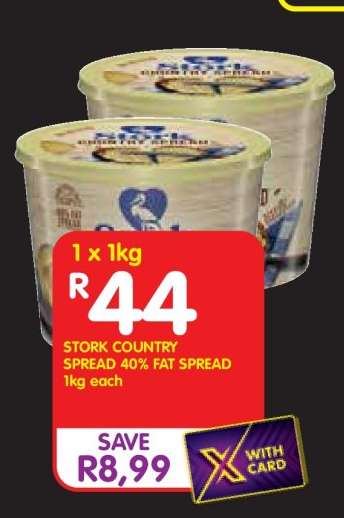 STORK COUNTRY SPREAD 40% FAT SPREAD