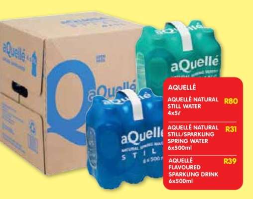 aQuellé Natural Still/Sparkling Spring Water