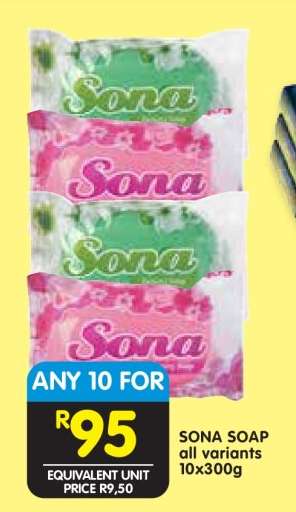 SONA SOAP all variants 10x300g