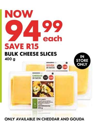 Bulk Cheese Slices