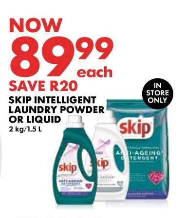 Skip Intelligent Laundry Powder or Liquid