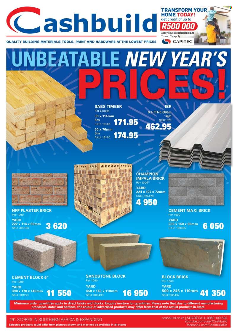 Cashbuild catalogue  - 27/01/2026 - 22/02/2026.