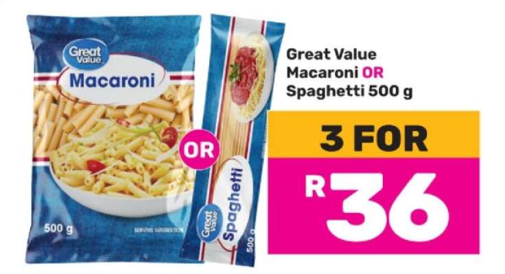 Great Value Macaroni OR Spaghetti