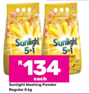 Sunlight Washing Powder Regular 5 kg