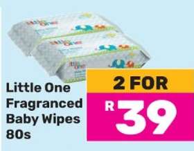 Little One Fragranced Baby Wipes-80s