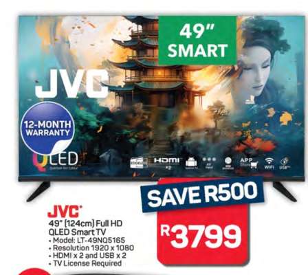JVC 49'' Full HD QLED Smart TV