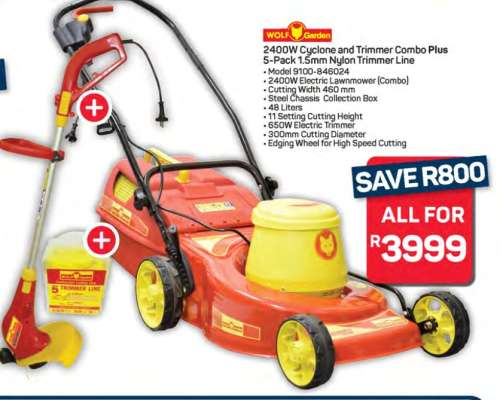 2400W Cyclone and Trimmer Combo Plus