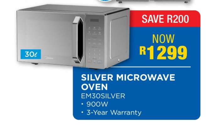 SILVER MICROWAVE OVEN