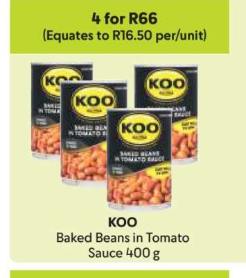 Koo Baked Beans in Tomato Sauce 400 g