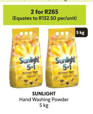 SUNLIGHT Hand Washing Powder 5 kg