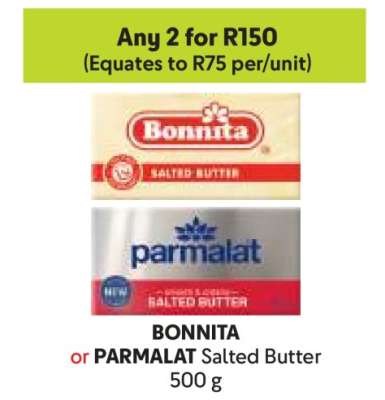 BONNITA or PARMALAT Salted Butter