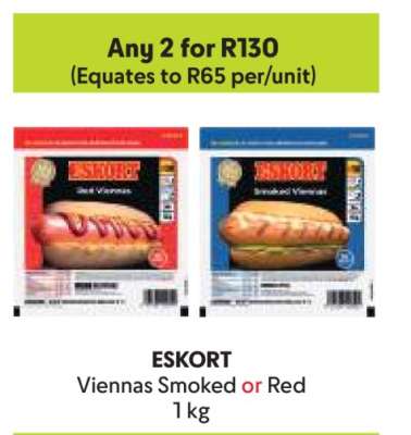 ESKORT Viennas Smoked or Red