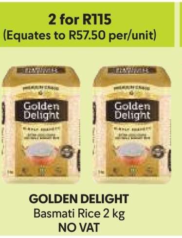 GOLDEN DELIGHT Basmati Rice 2 kg
