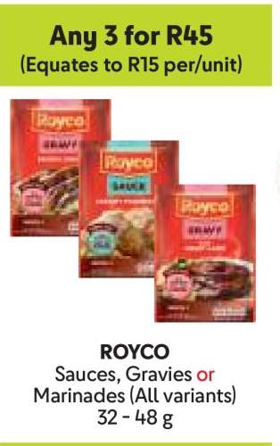 ROYCO Sauces, Gravies or Marinades