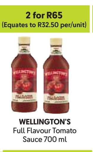 Wellington's Full Flavour Tomato Sauce 700 ml