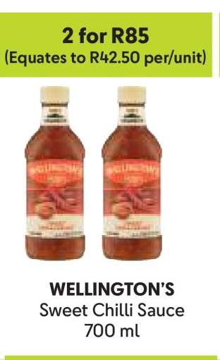 Wellington's Sweet Chilli Sauce