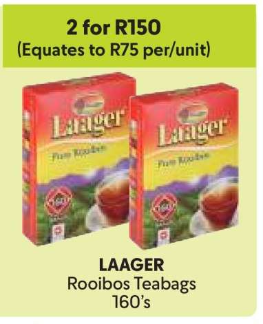 LAAGER Rooibos Teabags 160's