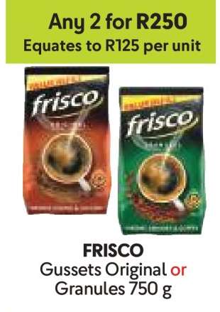 FRISCO Gussets Original or Granules 750 g