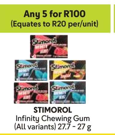 STIMOROL Infinity Chewing Gum