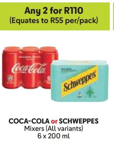Coca-Cola or Schweppes