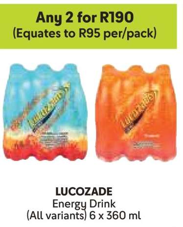 LUCOZADE ENERGY DRINK