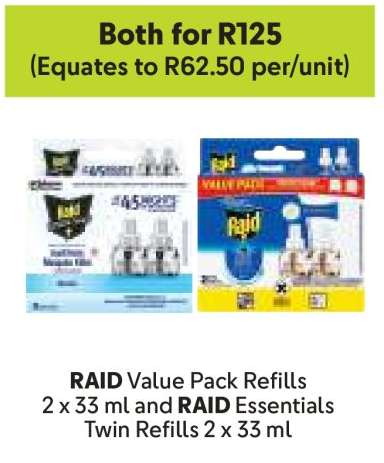 RAID Value Pack Refills & RAID Essentials Twin Refills
