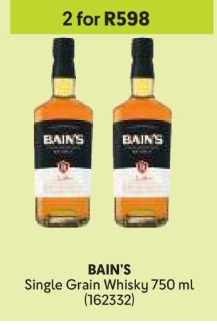 BAIN'S Single Grain Whisky 750 ml