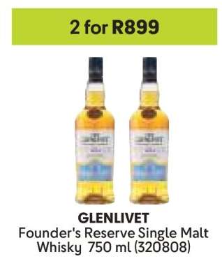 GLENLIVET Founder's Reserve Single Malt Whisky 750 ml