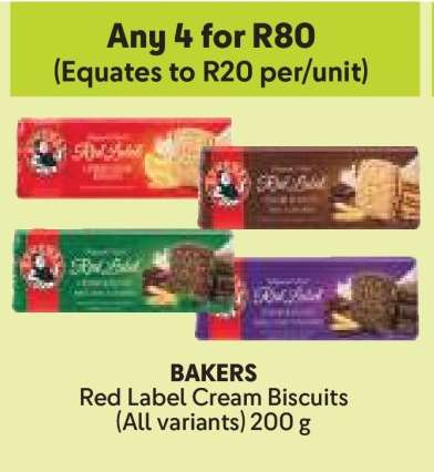 BAKERS RED LABEL CREAM BISCUITS