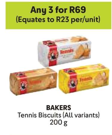 BAKERS Tennis Biscuits (All variants)
